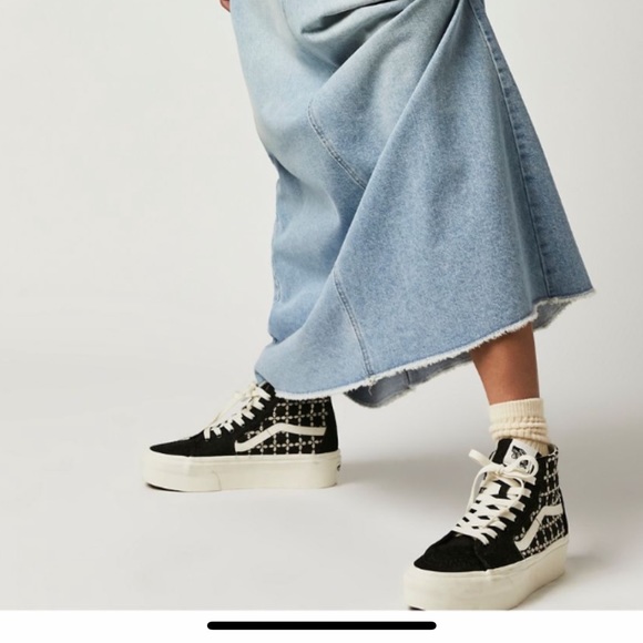 Vans Sk8-hi Denim Mix Stackform Sneakers 8.5 - Picture 1 of 4